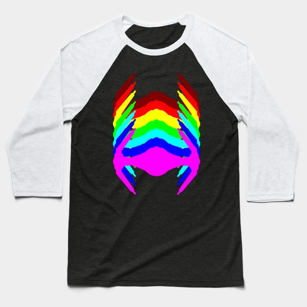 Rainbow Interceptor Baseball T-Shirt by Freq501